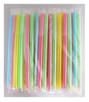 1 X 70 Super Wide Milkshake Straws - 9" [ Individually Wrapped ]