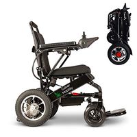 Culver Mobility Electric Power Wheelchair Scooter Fold Lightweight Folding Safe Electric Wheelchair Motorized FDA Approved Aviation Travel (Free Wheelchair RAMP Gift) (Black-17.5 inc)