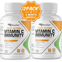 Vitamin C Zinc Immune Support Immune Booster Fast Acting Antioxidant Immunity Boost w/Vitamin D, B6, B12, E Supplement - No Lozenges or Syrup Great for Kids, Adults & Seniors Non-GMO Gluten Free