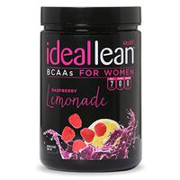 IdealLean BCAA For Women - Amino Acids for Women | Maximize Fat Burn & Lean Muscle Growth | Aids Weight Loss | Post Workout Recovery Drink | 10 Cals, 3 Carbs, 0 Sugar | Raspberry Lemonade | 11.64 oz