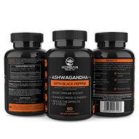 Organic Ashwagandha 1300mg Strength - Black Pepper - Premium Support for Anxiety Relief, Mood & Energy Enhancer, Reduces Cortisol Levels, Promotes Vitality, Combat The Effects of Stress | 60 Veg Caps