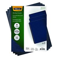 Fellowes Executive Binding Presentation Covers, Oversize, Navy, 50 Pack (52145) by Fellowes