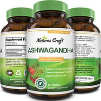 Pure Ashwagandha Extract and Root Tablets Ginseng Herbal Vitamin Complex Pill for Improved Relaxation and Better Sleep with Mood Immune Muscle Boosting Benefits Plus Memory Height and Adrenal Support