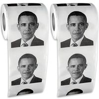 Obama Funny Toilet Paper Set of 2 Gag Gift Joke