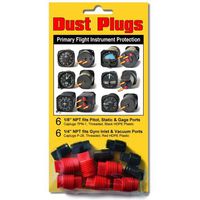 Caplugs TPN-1 P-28 - Dust Plugs Kit for Altimeter, Airspeed Indicator, Directional Gyro, Artificial Horizon, Turn & Bank, and Vertical Speed Indicator