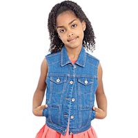 Fun and Function's Denim Weighted Vest for Children Small (Age 4-5) - Helps Kids with Sensory Issues, Autism, ADHD, Mood, Sensory Over Responding, Travel Issues - Gentle Compression, Weights Included