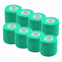 PartyYeah Pack of 8 Non-Woven Self Adhesive Wrap Bandages, Strong Elastic Self Adherent Cohesive Tape Bandages Rolls