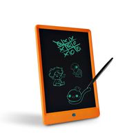 BoxCave LCD Writing Tablet | 10.5 Inch LCD Drawing Board | Message Board | Screen Handwriting Pad Paperless Drawing | Writing Tool Graffiti Board with Stylus for Kids, Family, Office Memo (Orange)