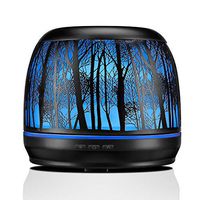 Essential Oil Diffuser Metal, 500ml Large Diffusers for Essential Oils, Aromatherapy Ultrasonic Diffuser Humidifier with 7 Color LED Lights for Home Decor, Office, Baby Room, Gift Idea