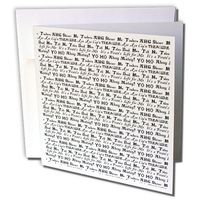 3dRose Pirates Life word art - Greeting Cards, 6 x 6 inches, set of 12 (gc_110348_2)