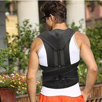 Adjustable & Easy To Wear Shoulder Posture Corrector With Advanced PP Strip. Improve Your Bad Posture, Upper Back, Shoulder Alignments (Large)