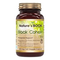 Nature's Boon Premium Quality Black Colosh 540 mg, 60 Veggie Capsules (Glass Bottle) -Promotes Female Hormonal Balance -Helps to Ease Symptoms of Menopause -Natural Sleep Aid