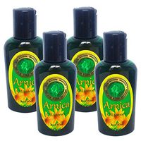 (Pack of 4) 2oz ARNICA Montana Oil Extract - HIGH ALTITUDE ORGANICS - Muscle & Joint Pain - Anti-inflammatory Neck & Back Pain Relief, Sprains, Fractures, Sunburn, Bruise, Sore Muscles Remedy, Sports