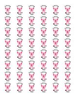 Special Pack 48 Thank You Pig Envelope Seals Labels Stickers 1.2" Round #CUAS