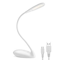LE LED Dimmable Gooseneck Desk Lamp, Table Light with 3 Mode Brightness Adjustment Touch Control USB Rechargeable Portable Night Light Home Office Bedroom Study Room Bedside Christmas Gift Swan Model