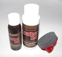 Furniture Leather Max Leather Refinish and Restorer Touch Up Kit/1 Oz Restorer/2 Oz Conditioner/1 Sponge (Leather Repair) (Vinyl Repair) (Taupe)