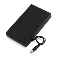 2.1x5.5mm DC Connector 8x1.5V AA Plastic Battery Case Holder (for AA 8 x CELL)