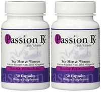2 Bottles Passion Rx with Yohimbe, 30 Capsules - Formulated by Ray Sahelian, M.D