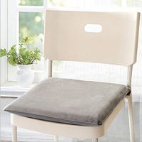 Coccyx Orthopedic Slow Rebound Memory Seat Cushion with Back Pain Relief and Sciatica and Tailbone Pain,Ideal for Office Chair and Home Travel Back Support ?Beige , Grey (40405cm) , Grey