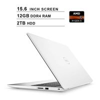 Dell Inspiron 15 5000?15.6 Inch FHD 1080P Laptop - AMD 4-Core Ryzen 5 2500U up to 3.6 GHz, AMD Radeon Vega 8, 12GB DDR4 RAM, 2TB HDD, HDMI, Bluetooth, WiFi, Windows 10 Home,?White