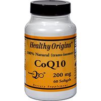 Healthy Origins 100% Natural Trans-Isomer Kaneka CoQ10 60 Softgels