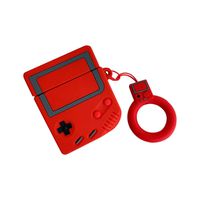 Haalife◕‿ AirPods Case Silicone Soft Silicone Chargeable Headphone Case Kits Protective Silicone and Hard Cover Red