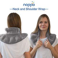 Heated Aromatherapy Neck & Shoulder Wrap Microwavable for Tension Relief Therapy and Reducing Muscle Pain with Light Scent, Hot & Cold Weighted Pad Filled in Lavender & Other Herbal Mixture (3.5lbs)