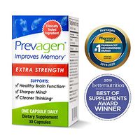Prevagen Improves Memory - Extra Strength 20mg, 30 Capsules with Apoaequorin & Vitamin D | Brain Supplement for Better Brain Health, Supports Healthy Brain Function and Clarity | Memory Supplement