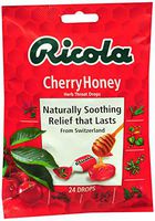 Ricola Herb Throat Drops, Natural Cherry-Honey, 24-Count Packages(Pack of 24)