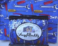 'NUGGLEBUDDY Microwaveable Moist Heat & Aromatherapy Organic Rice Pack. Cold Pack for the Hard Working Man!" TOOL TOSS" Fabric with SPEARMINT EUCALYPTUS Aromatherapy