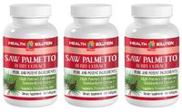 Urinary Supplement - Saw Palmetto Berry Extract - Male Hair Loss Pills - 3 Bottle 180 Softgels