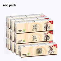 ZFMG Handkerchief Paper 100 Bag Full Carton Box 3-Layer Tissue Packets Mini Portable Thick Unscented Napkin
