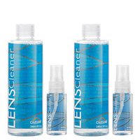 California Accessories Calclear Lens Cleaner Spray | 2-1oz Spray Top & 2-8oz Refill Eyeglass Lens Cleaning Spray for Glasses, Lens, Screens