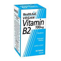 Health Aid Vitamin B2 (Riboflavin) 100mg - Prolonged Release 60 Tablets