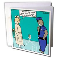 3dRose Curiosity Killed The Cat - Greeting Cards, 6 x 6", Set of 6 (gc_2961_1)