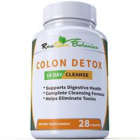 RaeSun Botanics Colon Detox: 14 Day Quick Cleanse to Support Detox, Weight Loss, Kick Start Energy for Dieting