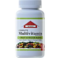 120 Multivitamin Fruit and Vegetable Liquid Capsules, Loaded Multivitamins, Supplements by SJJ Depot, Multiple Vitamin has Joint Heart Brain Antioxidants, Daily Women Men Senior Adult Multi Vitamins