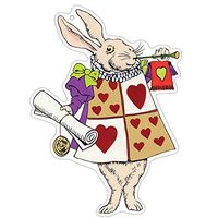 Caspari Alice in a Winter Wonderland Decorative Die-Cut Gift Tags, 12 Included