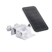 TIUIHU Outdoor Gutter Mount for Arlo Accessory Solar Panel, Arlo Ultra Solar Panel, Blink Solar Panel - Compatible with Any Other Solar Panel with 1/4 Screw - Durable and Simple Install(White,1-Pack)
