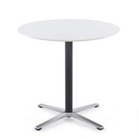 Sunon Round Bistro Table Small Round Table with X-Style Pedestal for Pub Table/Cafe Table/Office Table/Cocktail Table (Moon White,30-Inch Height)