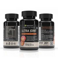 OrganoLeaf - Ultra Joint, Glucosamine, Chondroitin and MSM - Turmeric and Boswellia Extract - Natural Anti-Inflammatory and Antioxidant - Promotes Joint Cartilage Health & Flexibility - 60 Softgels