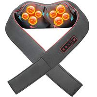 Habor Shiatsu Neck Massager with Heat, 3D Vibration Back Massager with Speed Control, Adjustable Intensity Electric Back Massager, Deep Kneading Shoulder Massager for Neck and Back, Foot Massager