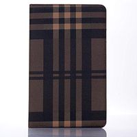 Vacio Galaxy Tab A 8.0 2019 Case Cover Luxury Folio Case Plaid Style Stand with Card Slots PU Leather Smart Screen CASE for Samsung Galaxy Tab A 8.0 2019 Release Tablet SM-P200/P205-Brown