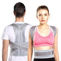 Comfortable Back Brace Posture Corrector for Men and Women Adjustable Support Brac47cm (Waist 23.6-27.6 in)