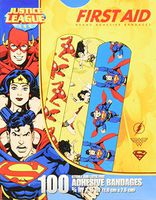 Justice League 100CT Bandages 3/4x3", DC Comics Offficial (Superman, Wonderwoman, Flash)