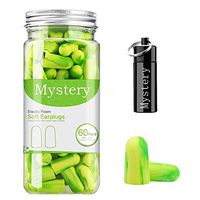 Mystery Soft Foam Earplugs, 60 Pairs 34dB Highest NRR Noise Reduction Earplugs with Aluminum Carry Case, Ear Plugs for Sleeping Snoring Studying Shooting Travel Concert Airplane (60 Pairs)