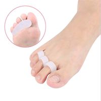 Hallux valgus Support Toe Separators 10 Pack Bunion Correctors Gel Toe Spacers Great for Hallux Valgus Hammer Relieve midfoot Pain and bunions (Color : White)