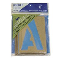DURO by Graphic Products Stencil-It Oil Board Stencil Set, 6"