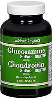Glucosamine Sulfate/Chondroitin Sulfate Basic Organics 120 Caps