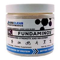 FUNDAMINOS - 30 serving - Great-Tasting Essential Amino Acid Powder + BCAA Blend, Organic, Plant-Based Athlete Endorsed, Physician Formulated for Peak Strength and Faster Muscle Recovery - (195 grams)
